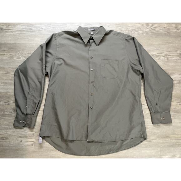 Geoffrey Beene Green Button Up Shirt Men’s Size 2XL - Picture 1 of 6